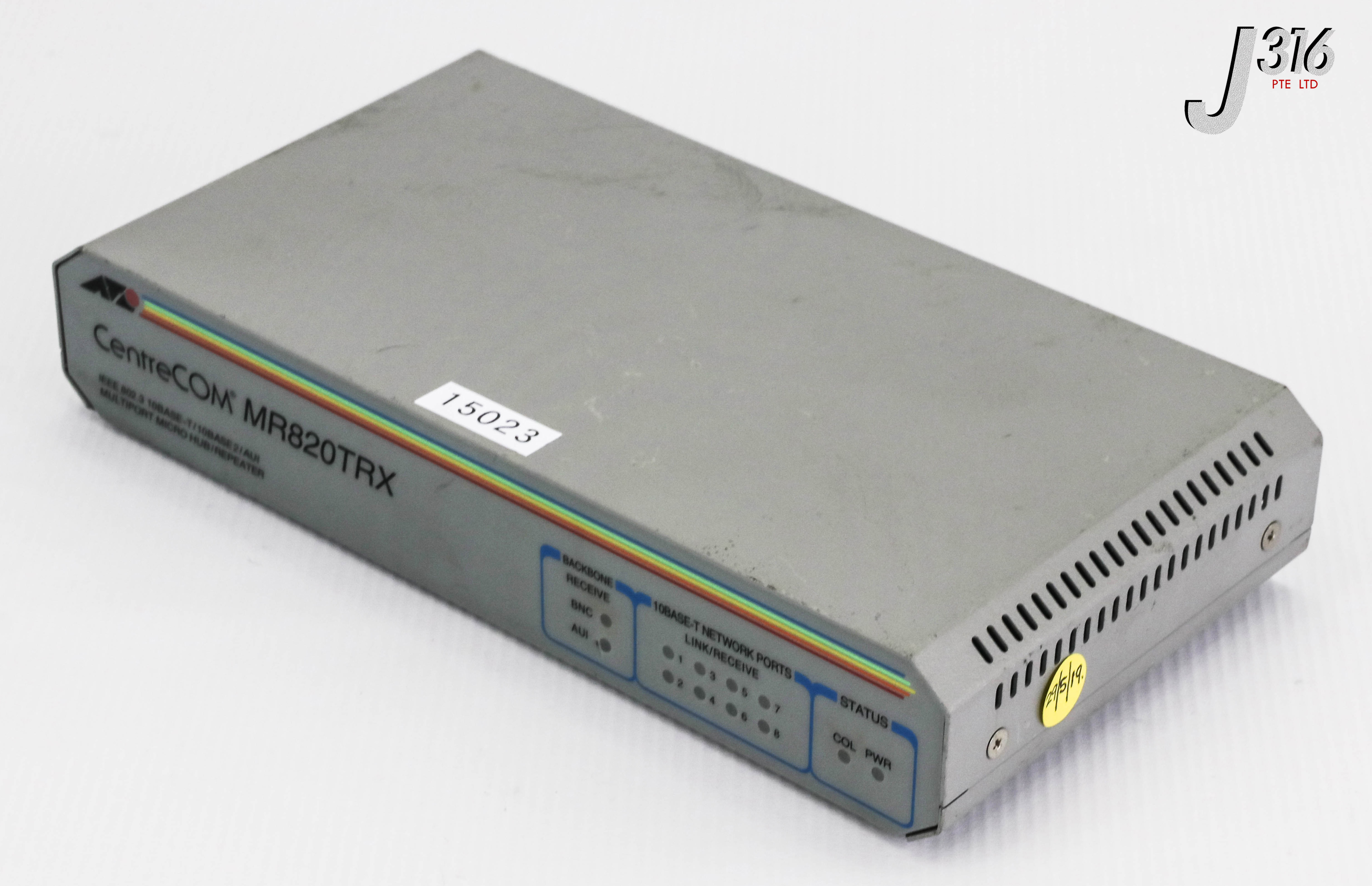 15023 ALLIED TELESIS 8-PORT ETHERNET HUB/REPEATER CENTRECOM MR820TRX –  J316Gallery